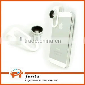 0.65 Wide + Macro Lens With Clip Clamp For IPhone Samsung Cell Phone Camera Lens thumbnail-1