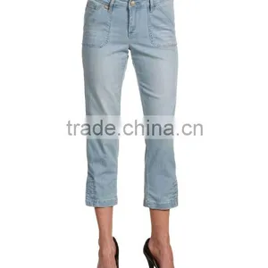 2016 New Arrival Manufacturing Womens Summer Stylish Short Jeans Seventh Pants thumbnail-1