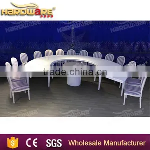 MDF Top Half Moon Wedding Table Full Circle Banquet Dining Table thumbnail-6