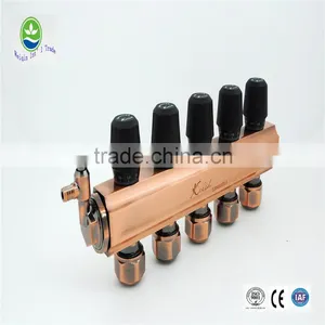Brass Valve Cartridge Underfloor Heating Manifold 3 Ways Without Any Leak Fm3040 thumbnail-5