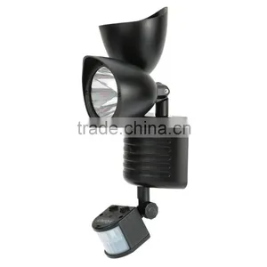 New 22LEDs PIR Motion Sensor Light LED Solar Powered Lamp Rotatable Double Dural Heads Security Wall Lamp for Outdoor Garden thumbnail-3