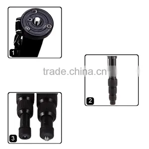 2016 Professional Loading Plate Fast Locking Monopod for Camera MP208 thumbnail-4