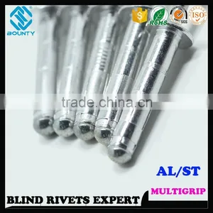 HIGH QUALITY FACTORY DOME HEAD ALU/ST MULTI-GRIP POP RIVETS thumbnail-5