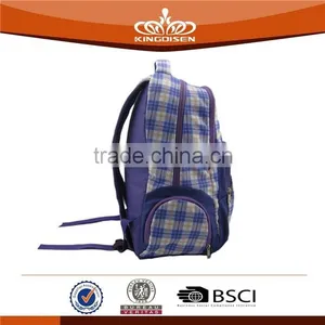 Trendy Plaid School Bags Backpack for Teens thumbnail-4