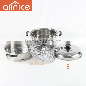 Kitchen Implements Multifunctional Stainless Steel Cookware Steamer Pots thumbnail-6
