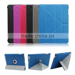 PU Leather Stand Case With Sleep and Wake up Function for Ipad thumbnail-1
