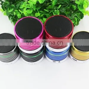 Hot Sale ! 2014 New S07U Portable Fashion Metal Bluetooth Wireless Speaker Hands-free Calls FM Radio LED Light 6 Color thumbnail-1