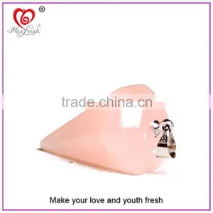 Fashion Pendant Necklace Customized Gemstone Beads New Elegant Natural Rock Crystal Cone-Shaped Pendants, Semi Precious Pendants thumbnail-2