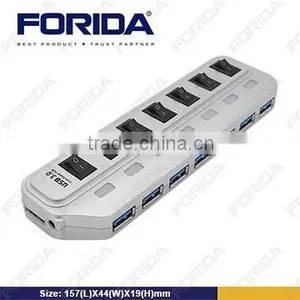 7 Ports USB 3.0 HUB With Independant Buttons Usb 3.0 Hub thumbnail-2