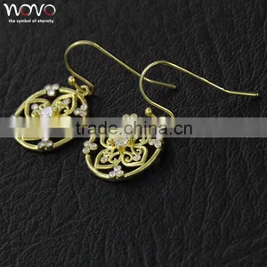 2016 Popular Wholesale 18K Gold Plated Brass Jewelry Earring thumbnail-2