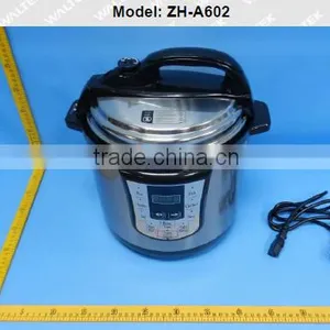 SAA 6L 1000W Basic Cheap 4 Digital Display Stainless Steel Housing Electric 8 Cooking Functions Electric Pressure Cooker thumbnail-4