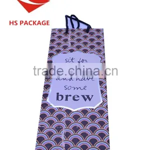 Rope Handle Colorful Printing Wine Paper Bag With Laminated thumbnail-4