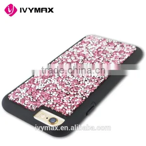 Wholesale Luxury New Elegant Crystal Diamond Studded pc Cell Phone Case for Apple Iphone 6s Compatible Brand thumbnail-3