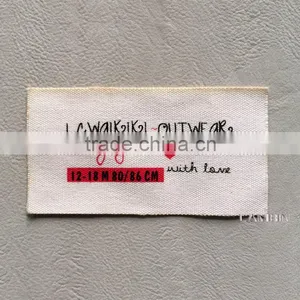 Recommended Silk Screen Printed Canvas Main Label Mark for Luggage thumbnail-2