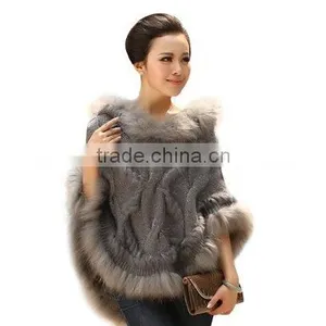 Raccoon Shawl Stole Genuine Real Cape Women's Fur Hooded Large Jacket thumbnail-1