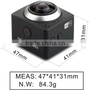 New CUBE360 Mini Sports Action Camera 360 Degree Panoramic View Wifi Extreme Sports Action Video Camera thumbnail-5