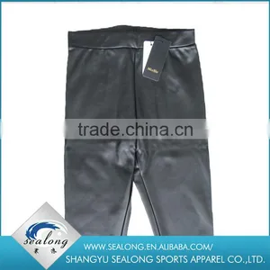 CHINA FACTORY LADIES WINTER FASHION PU LEGGINGS thumbnail-1