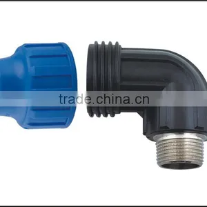 Standard HDPE Pipe Compression Fitting Elbow thumbnail-1