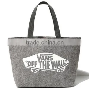 Grey Felt Letters Minimalist High-capacity Material Shopping Bag Ladies Laptop Bags thumbnail-1