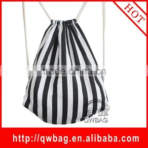 2016 Wholesale Cotton Fabric Sling Bag Draw String Bag thumbnail-1