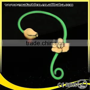 Glow in the Dark Shaped Stud Rose Flower Earring thumbnail-2