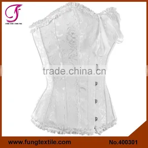 400302 Factory Directly Good Quality Satin Plus Size Sexy Corsets Bustiers Tops thumbnail-2