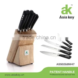 Durable Stainless Steel Blades Cutlery Knife Block Set, 6-piece thumbnail-1