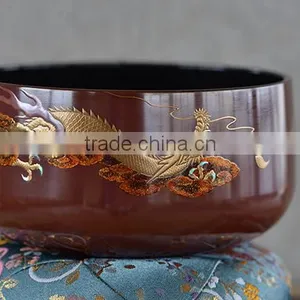 Luxurious Orin Singing Bowl Buddhist Religious Items Made From Tin thumbnail-2