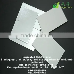 Coated Duplex Cardboard Grey Board FDA 31*43 Customized Card Board Grey Core Board Good 350g Paper Sheet thumbnail-1