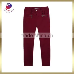 Cotton Pants Wine Sexy Long Pant for Young Lady thumbnail-1