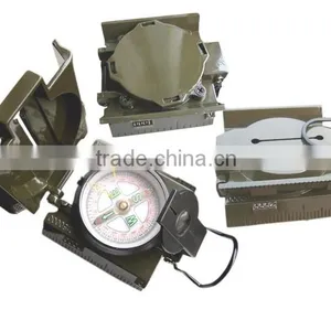 Military Camping Navigation Lensatic Compass With Red LED Light thumbnail-1