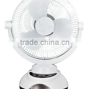 Rechargeable Fan With 12"oscillating 2-speed Table Fan 2015 thumbnail-1