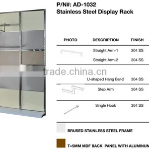 Adjustable Slotted Wall Mounted Steel Shelves for Garment thumbnail-2