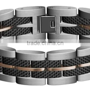 10 mm Wide Blue 316L Stainless Steel Bracelet for Men Most Popular Products Bracelet thumbnail-3