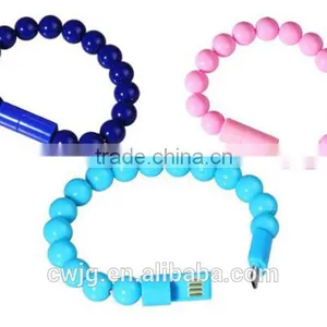 New Products 2015 High Speed Fashion Bracelet Usb Cable For Mobile Phone Data Cable Quality Choice thumbnail-2
