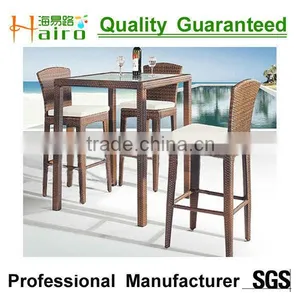 All Weather Resin Rattan Wicker Bar Set thumbnail-1
