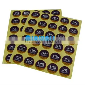 Round Label/ Sticker Self Strong Adhesive With OEM and ODM Service Made in China thumbnail-1