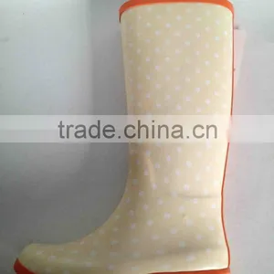 Dot Printed Women New Design Rain Boots CH-23 thumbnail-1