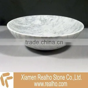 Carrara White Marble Sink thumbnail-1
