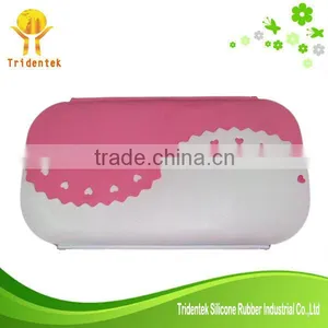 Food Grade Silicone Container Kids Folding Silicone Lunch Box thumbnail-1
