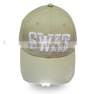 Whoelsale 6 Panel Cotton Embroidery Led Baseball Cap thumbnail-1