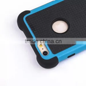 China Manufacturer Anti-throw 3 in 1 Dual Layer Case With Kickstand TPU PC Silicon Protective Case Cover for Apple Iphone 6 thumbnail-3