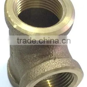 Taiwan Made Brass 45 Degree y Branch Pipe Fitting Lateral Tee thumbnail-2