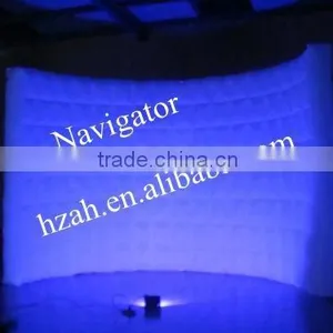 New Design Lighting Inflatable Wall With Blue Light thumbnail-1