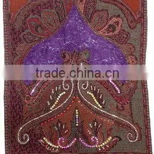 Fancy Beads Lace Wool ShawlsFancy Beads Lace HC-05 thumbnail-1