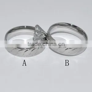 New Arrival Stainless Steel Cheap Couple Ring(BR20072) thumbnail-1