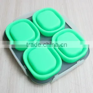 Portable Microwave Folding Silicone Lunch Box Tin thumbnail-2