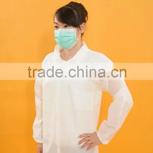PP Whte With Zipper Doctors Lab Coat With Embroidery thumbnail-3