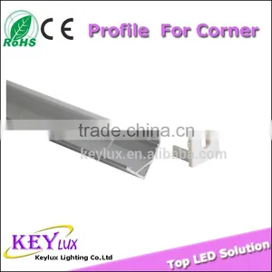 Triangle Shape Surface Mounted Aluminium Profile Half Round PC Cover thumbnail-1