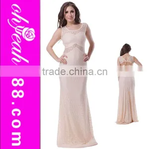 Factory Directly Special Back Design High Quality Long Dress Floor Touching Evening Dress thumbnail-1